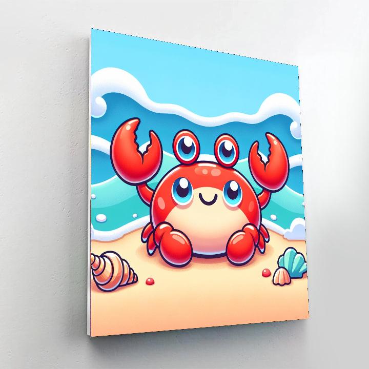Friendly Crab Paint By Number