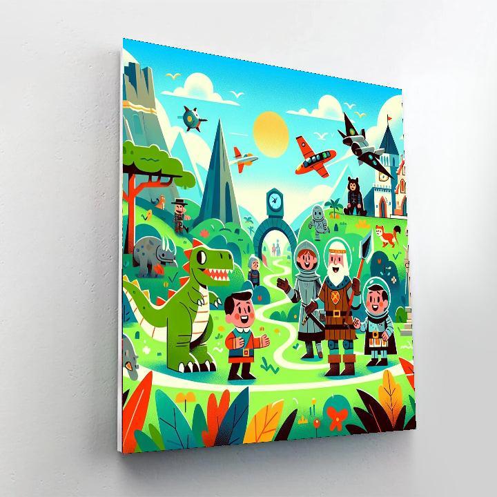 Whimsical Time Travel Paint By Numbers Kits