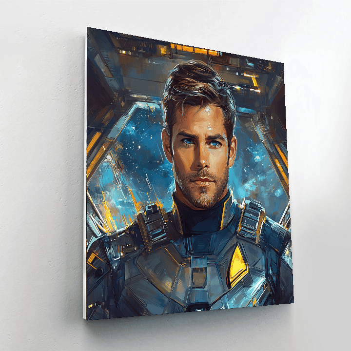 Chris Pine: Journeying Through The Stars And Beyond Paint By Numbers