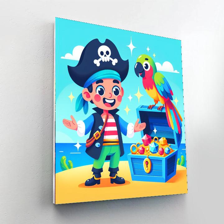 Adventure On Pirate's Cove Number Painting