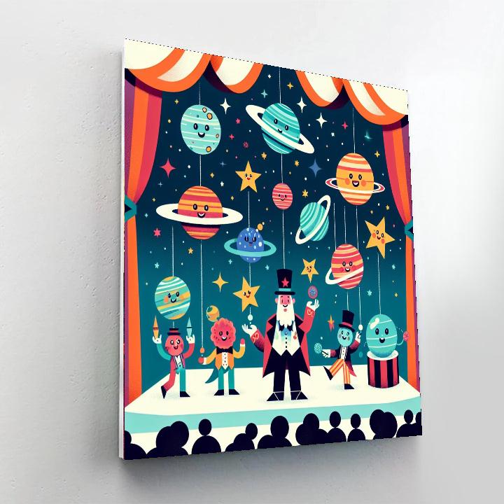 Cosmic Circus Paint By Numbers Art