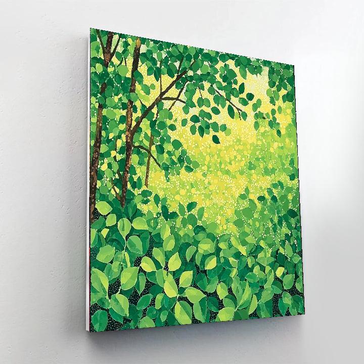 Georges Seurat Inspired Emerald Enclave  Paint By Number