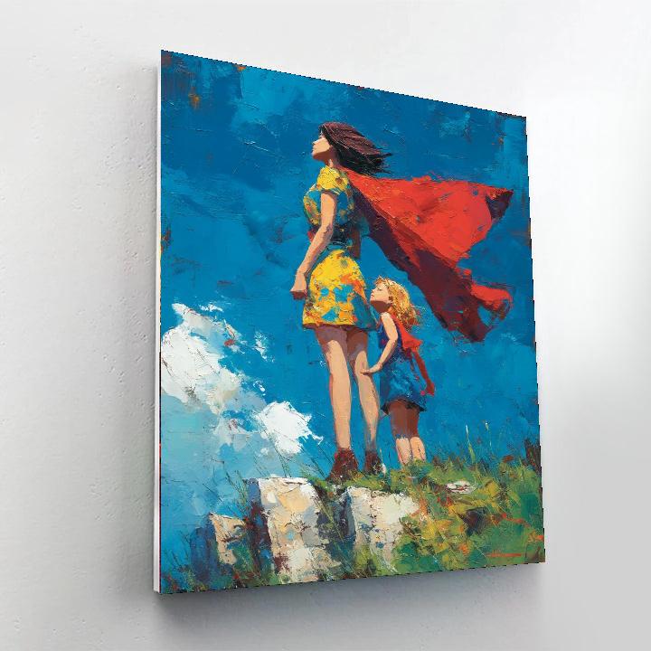 My Hero, My Mom Number Painting