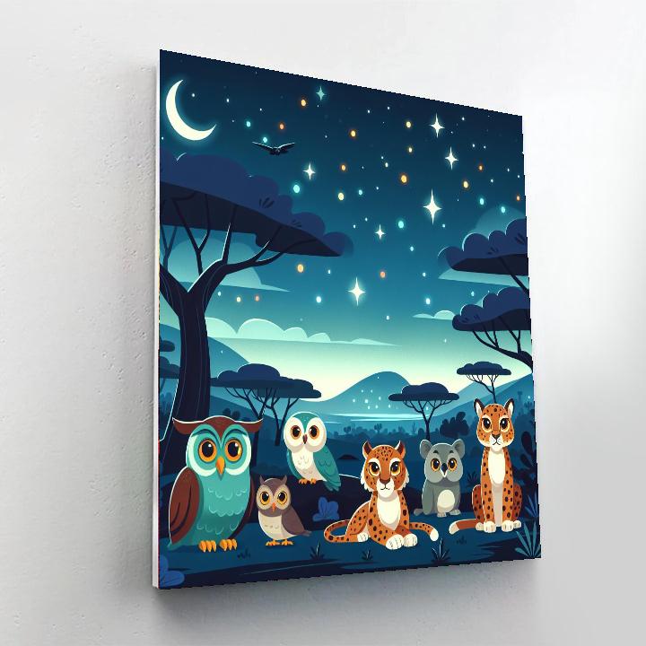 Starlit Safari Adventure DIY Paint By Numbers