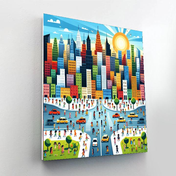 Doodle City Painting By Numbers Kit