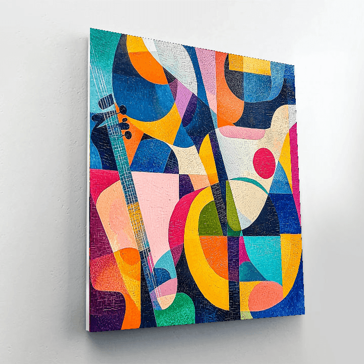 Pablo Picasso Inspired Picasso's Musical Harmony  Paint By Numbers Art