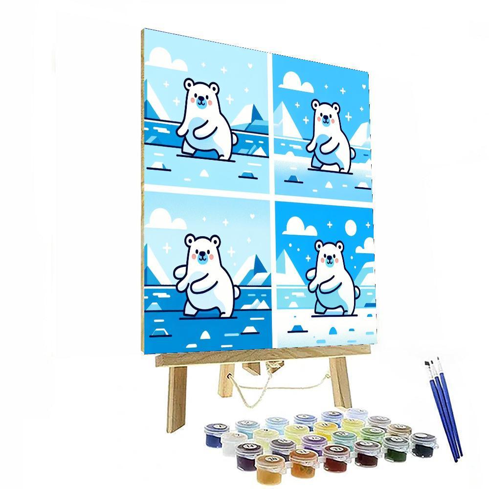 Arctic Adventures With Polar Bears Paint By Color