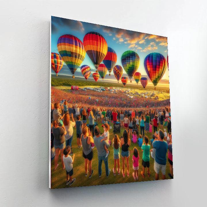 The Great Texas Balloon Race Paint By Number