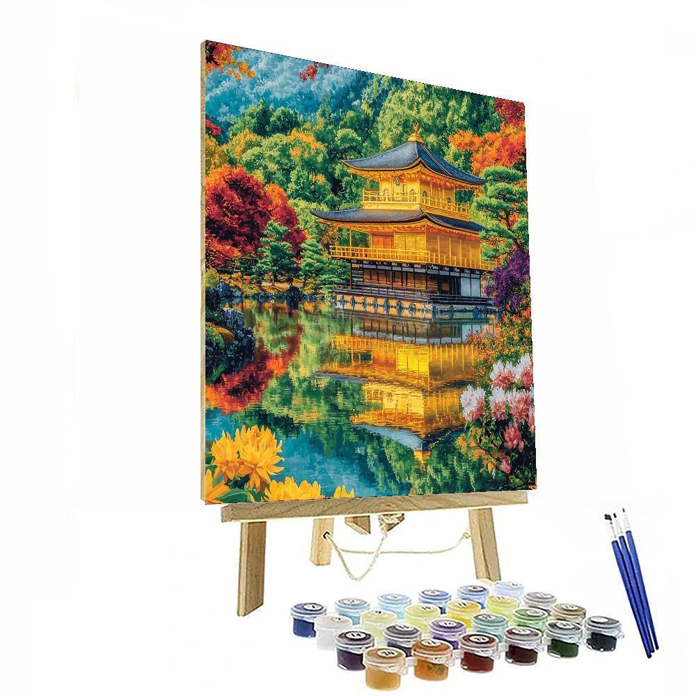 Kinkaku-ji - Kyoto Paint By Number