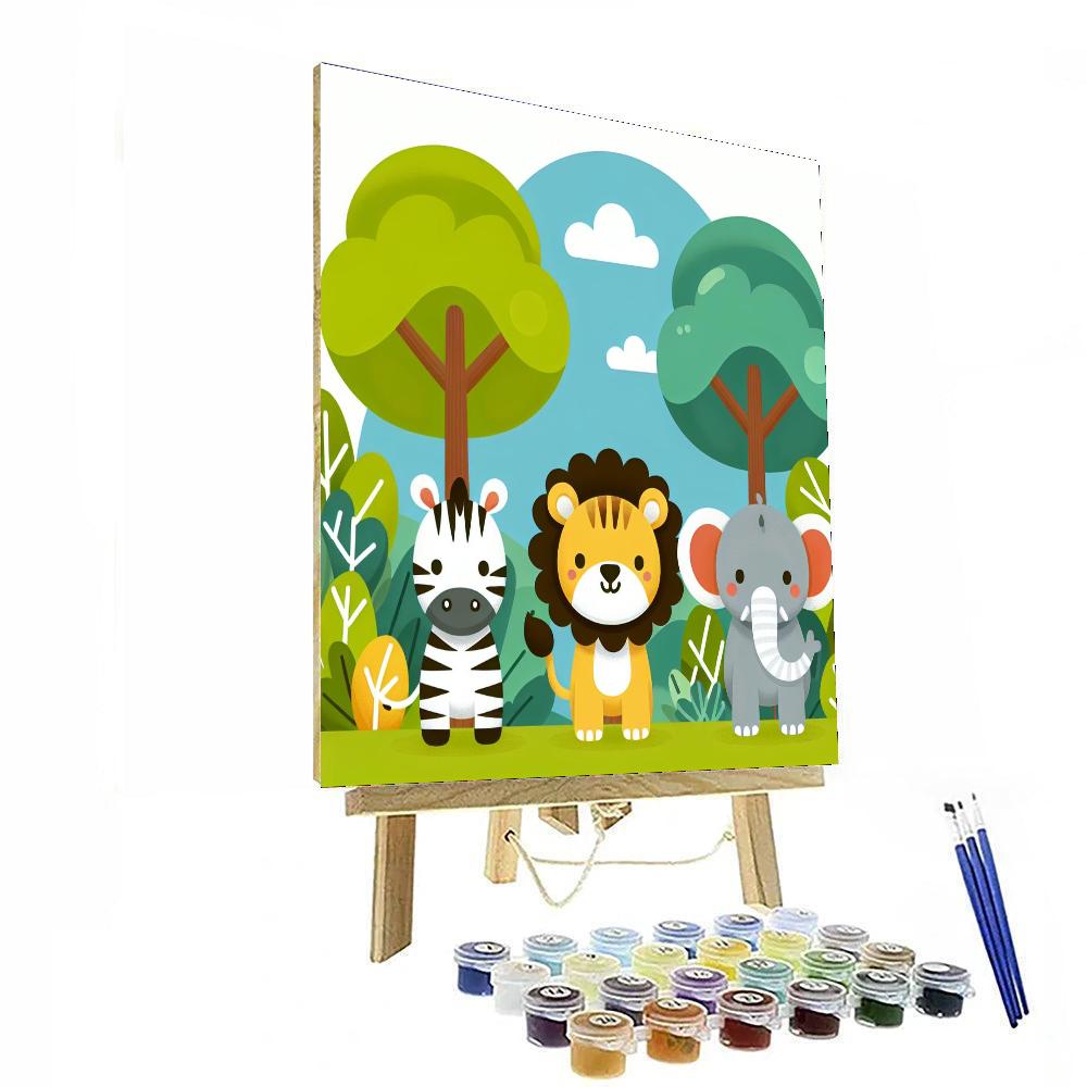 Jungle Safari Explorer DIY Paint By Numbers