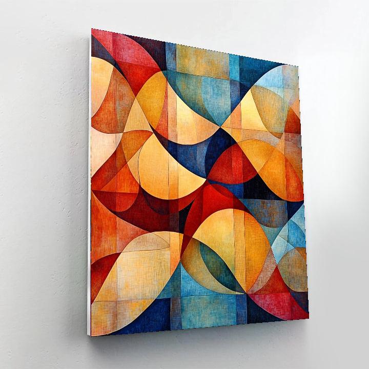 Paul Klee Inspired Melody Of Geometric Whispers  Numbered Painting Kits