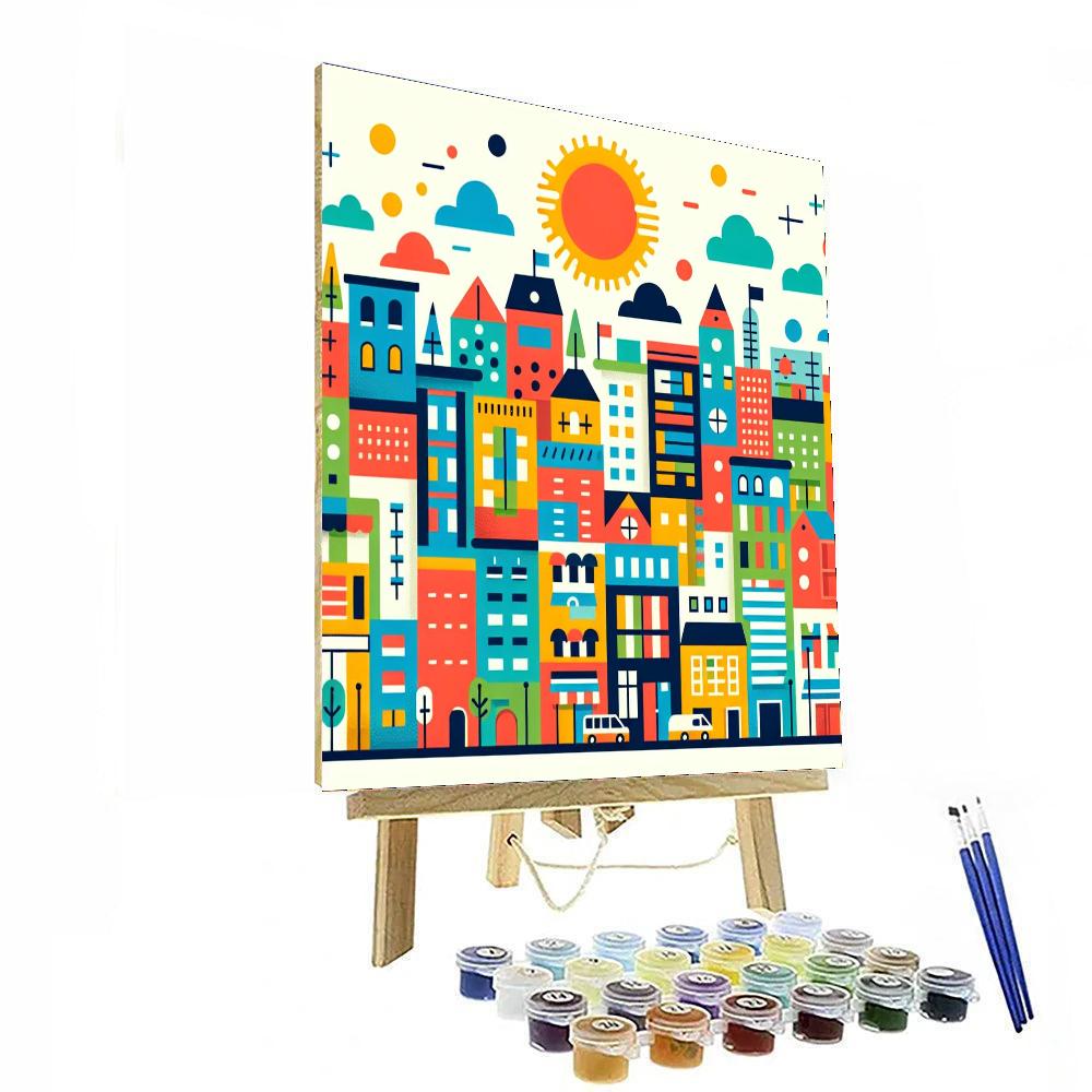 Cityscape Explorer Paint By Numbers Art