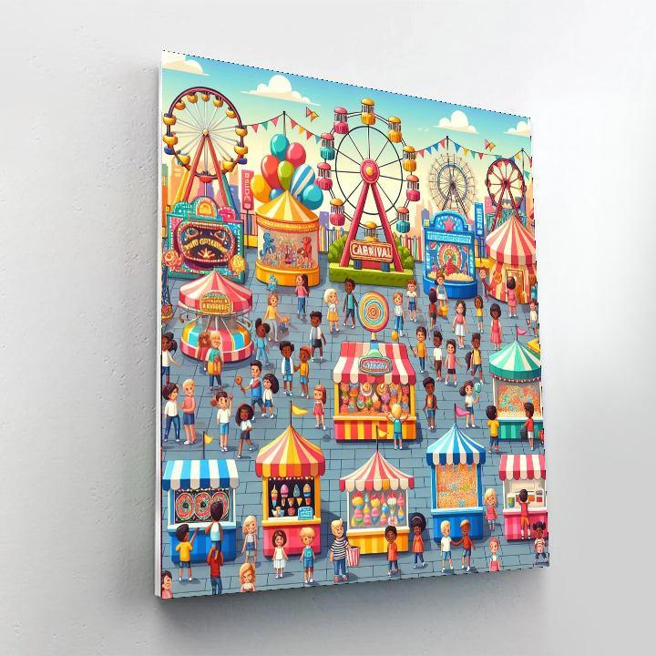Lively Carnival Extravaganza Paint By Numbers Kits
