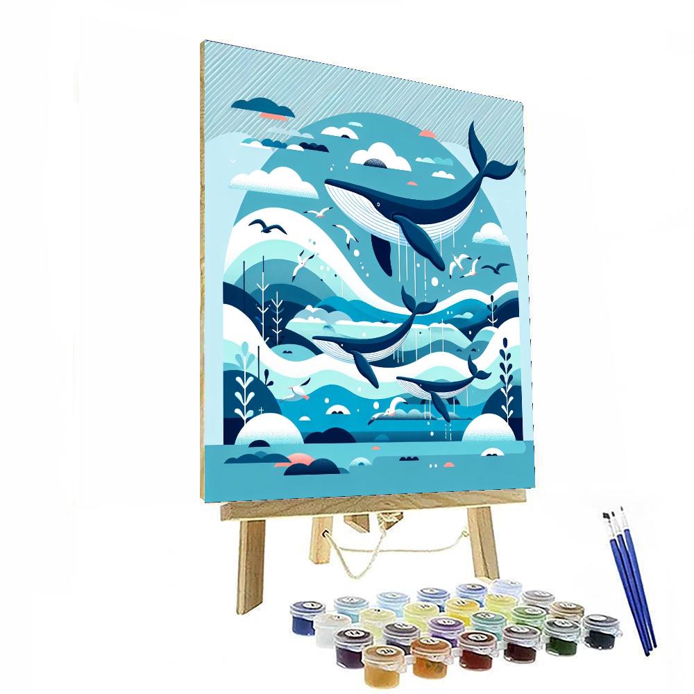 Wondrous Whale Migration Numbered Painting Kits