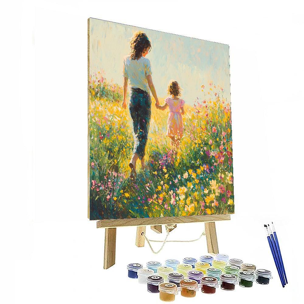 Spring Blossom Walk Number Painting