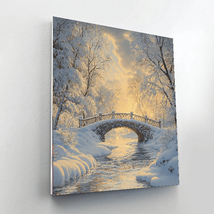 John Atkinson Grimshaw Inspired Frosty Morning  DIY Paint By Numbers