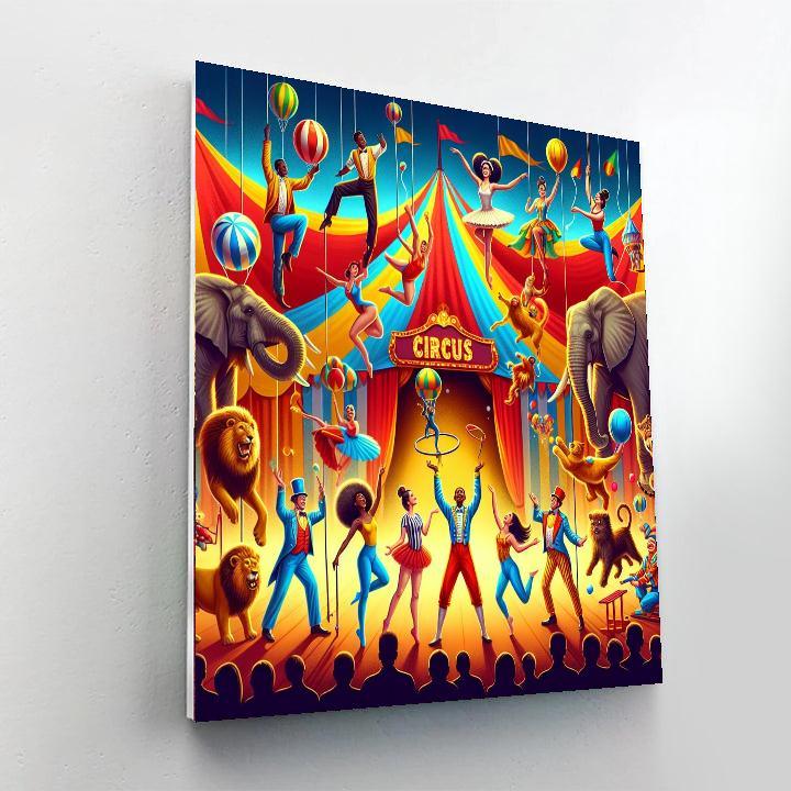 Lively Circus Extravaganza DIY Paint By Numbers