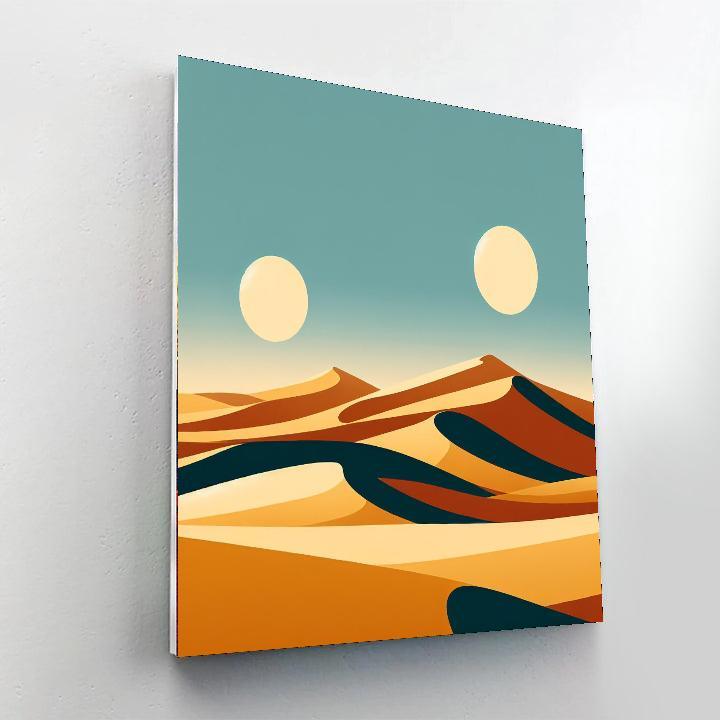 Desert's Golden Silence Paint By Number