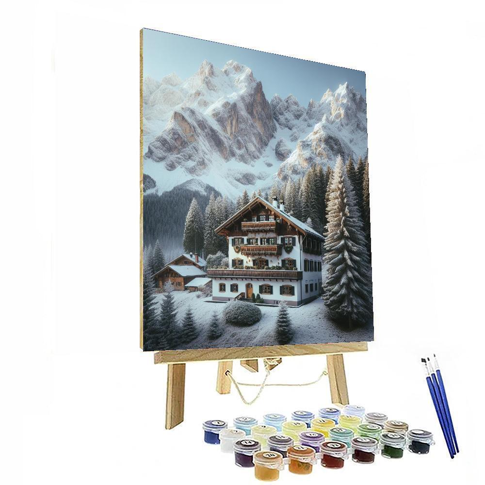 Rustic Alpine Chalet Paint By Numbers Kits