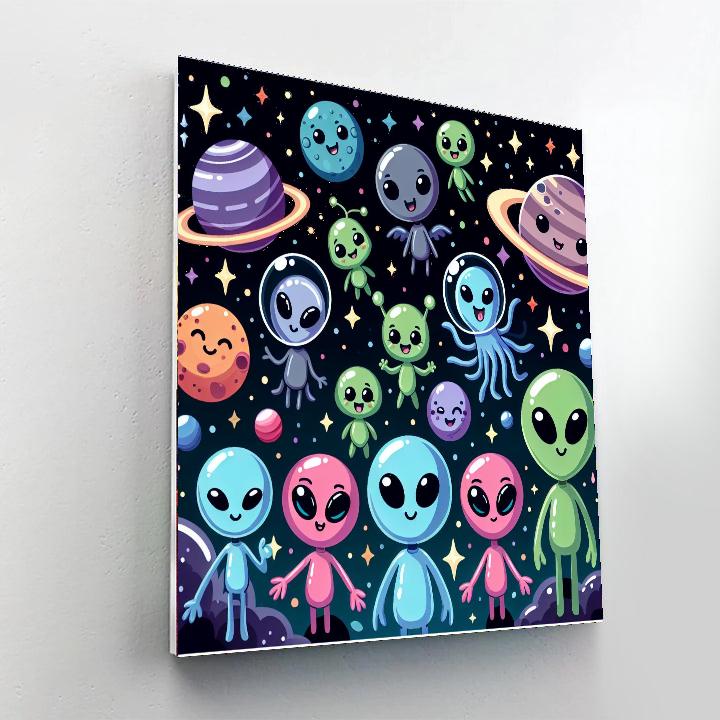 Cosmic Creature Adventure Number Painting