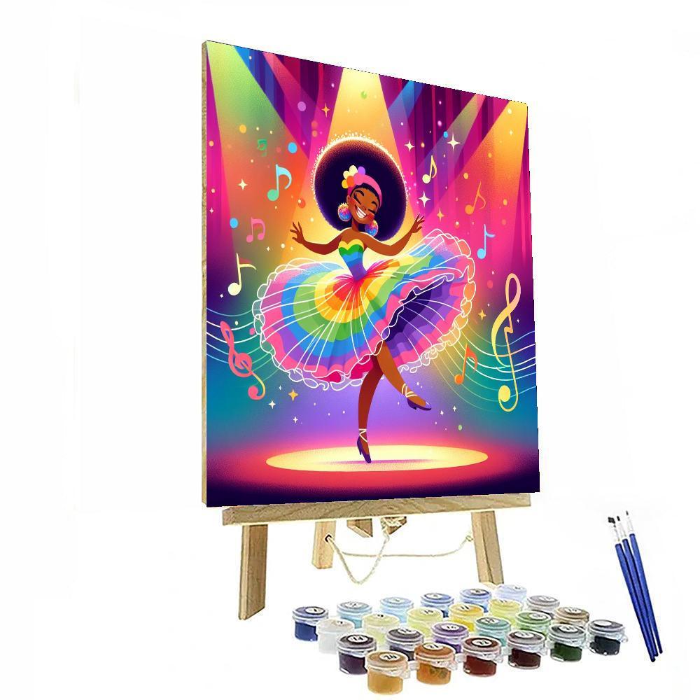 Dancing Dancer Painting Number Kit