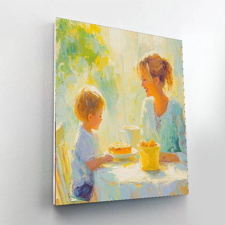Mother's Joyful Morning DIY Paint By Numbers
