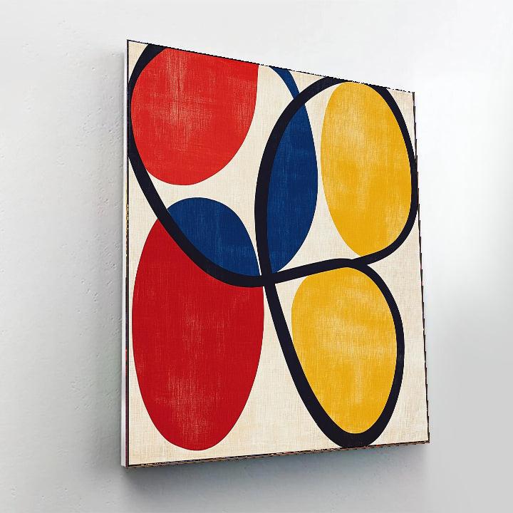 Joan Miró Inspired Playful Shapes  Paint By Numbers Art