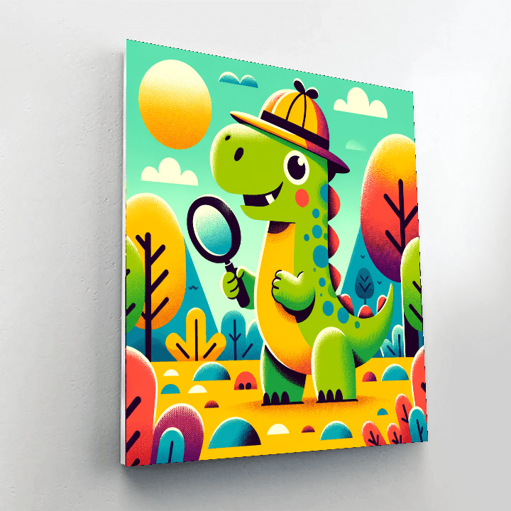 Dinosaur Detective DIY Paint By Numbers
