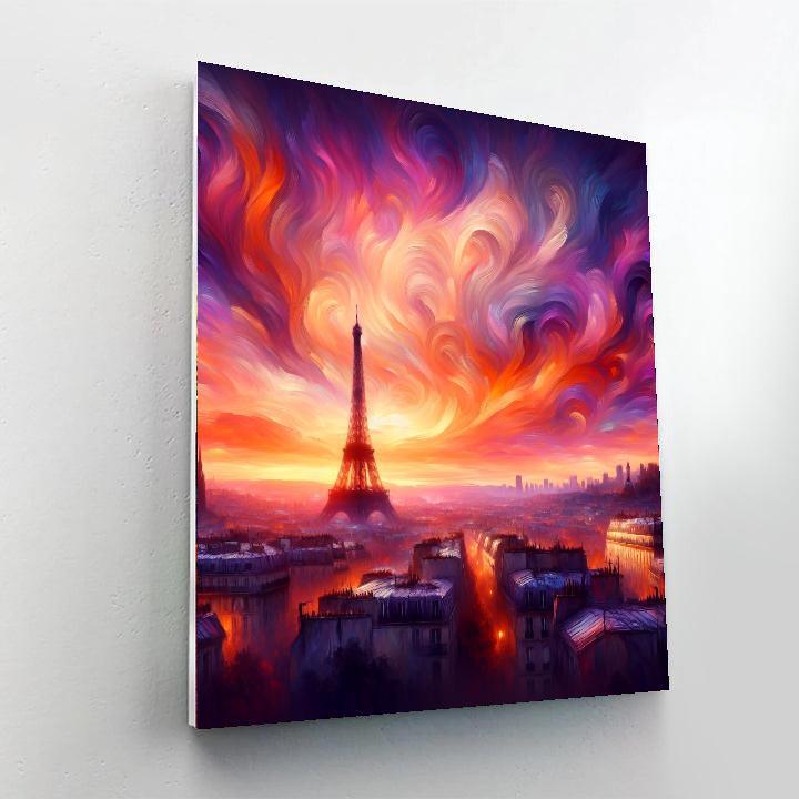 Twilight In Paris Number Painting