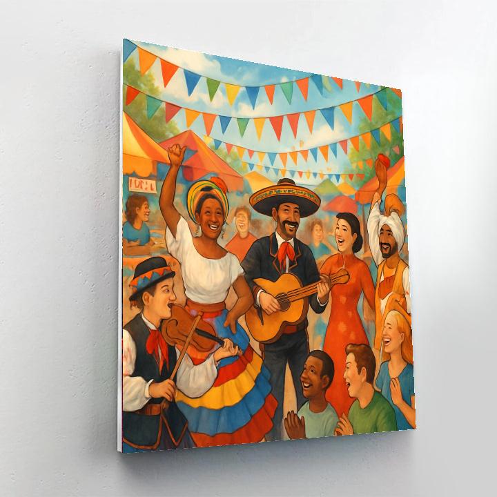 World Cultural Festival Painting Number Kit