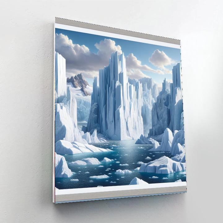 Majestic Iceberg Wilderness Paint By Color