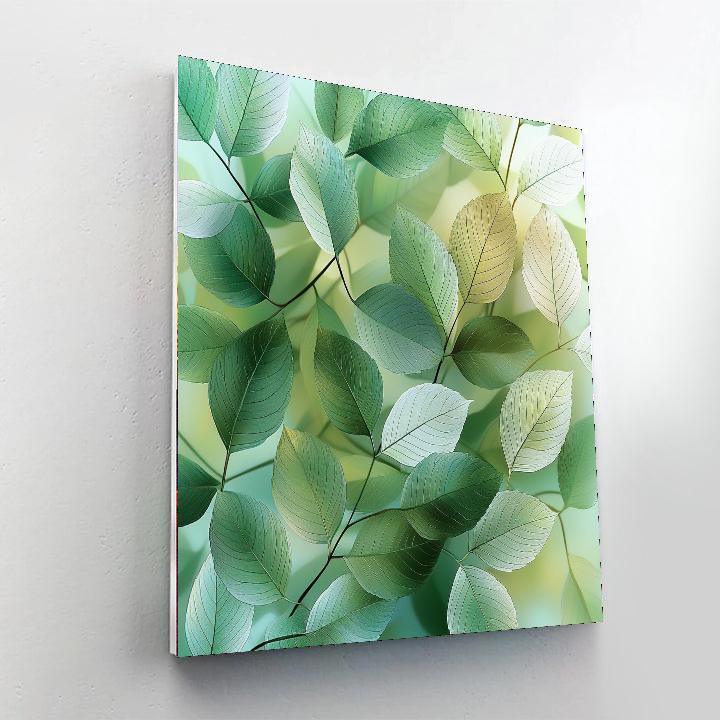 Leonardo Da Vinci Inspired Harmony In Leaves  Paint By Numbers