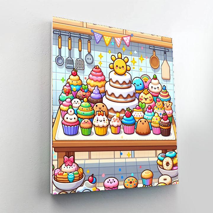 Baking Day Fun Paint By Numbers Art