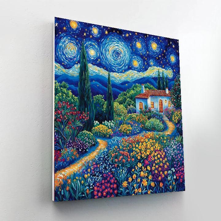 Vincent Van Gogh Inspired Starry Garden Vistas  Paint By Numbers