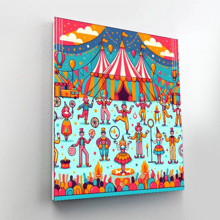 Artistic Circus Wonders DIY Paint By Numbers