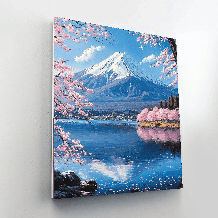 Mount Fuji - Honshu, Japan Numbered Painting Kits