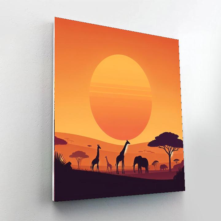 Savannah Sunset Paint By Numbers