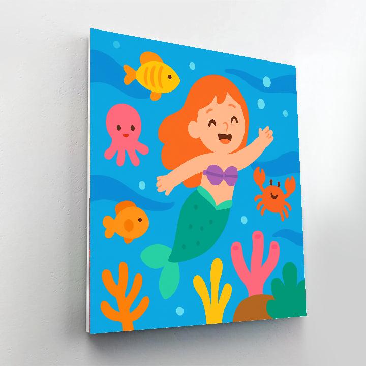 Mermaid's Undersea Adventure Paint By Numbers