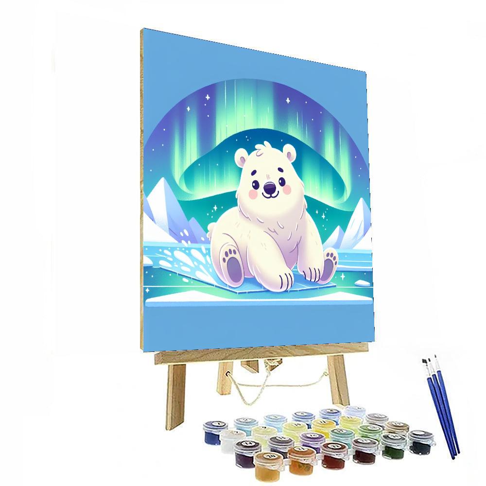 Polar Bear Journey Number Painting
