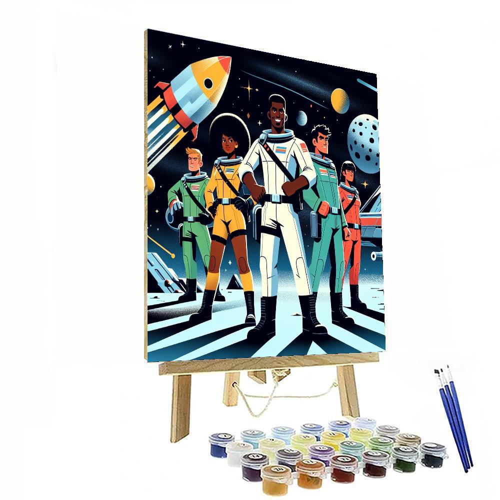 Space Rangers Mission Painting Number Kit