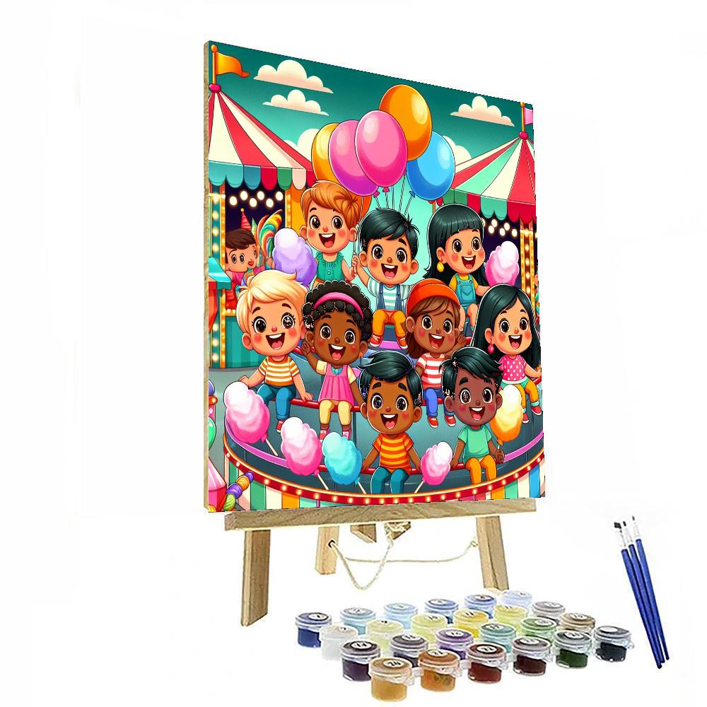 Sunny Carnival Paint By Numbers Art