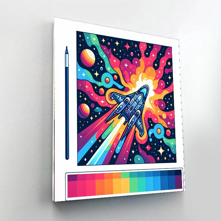 Cosmic Star Voyager Paint By Number