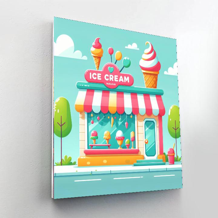 Ice Cream Parlour Fun Paint By Color