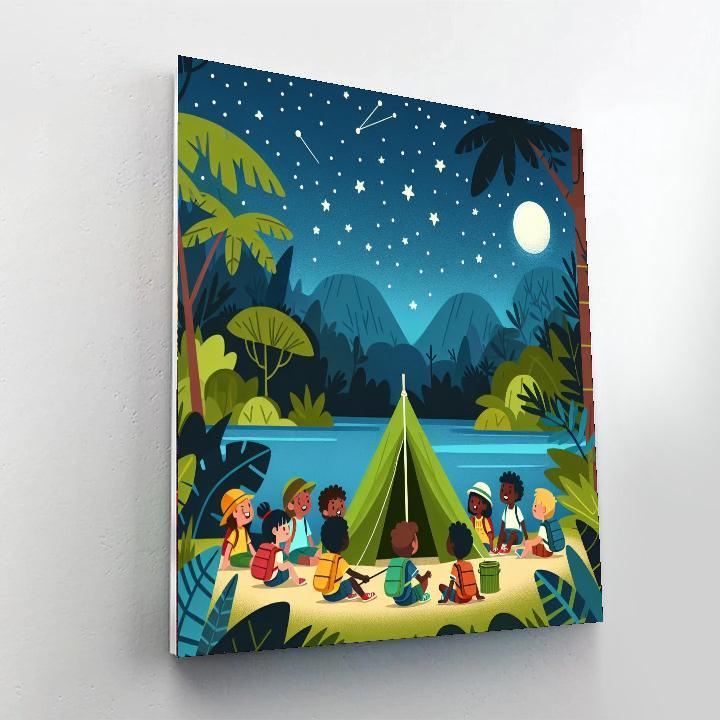 Jungle Campout Painting By Numbers Kit