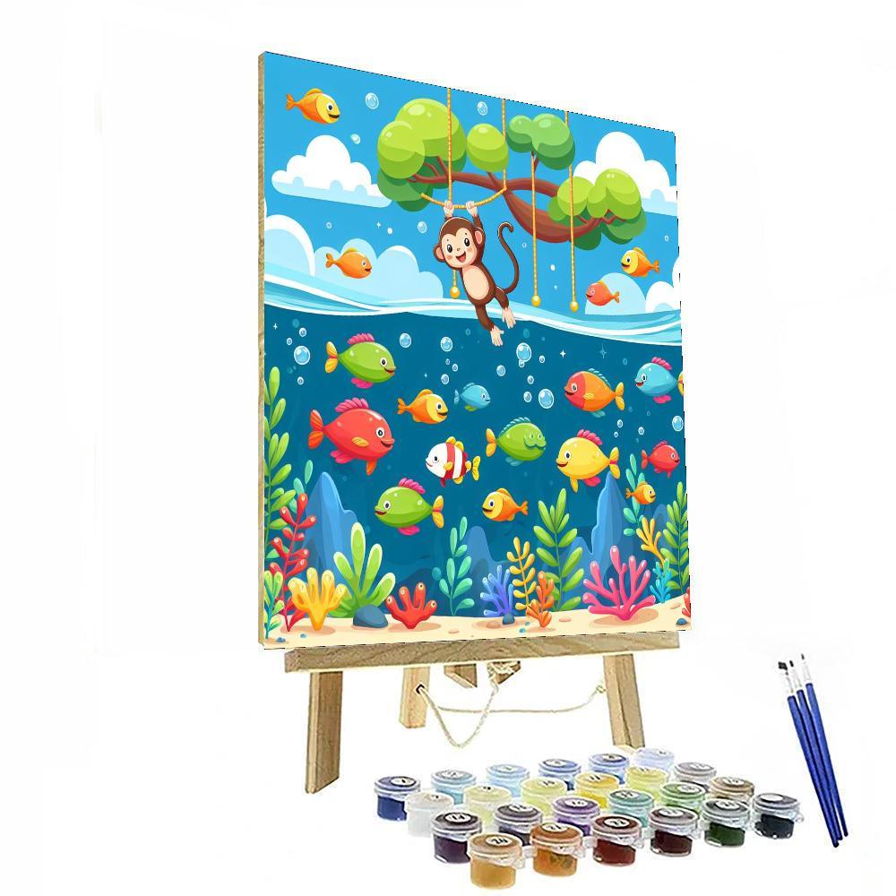 Underwater Jungle Quest Paint By Numbers