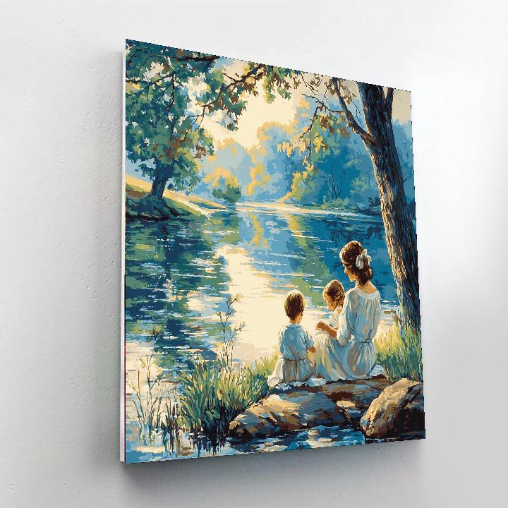 River Of Reflection Number Painting