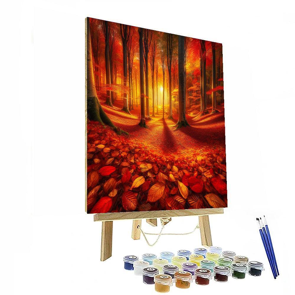 Majestic Autumn Symphony Numbered Painting Kits