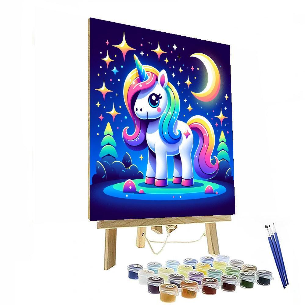 Cosmic Unicorn Painting By Numbers Kit