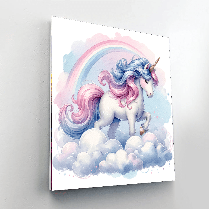 Bubbly Bubblegum Unicorn - DIY Painting By Numbers Kit