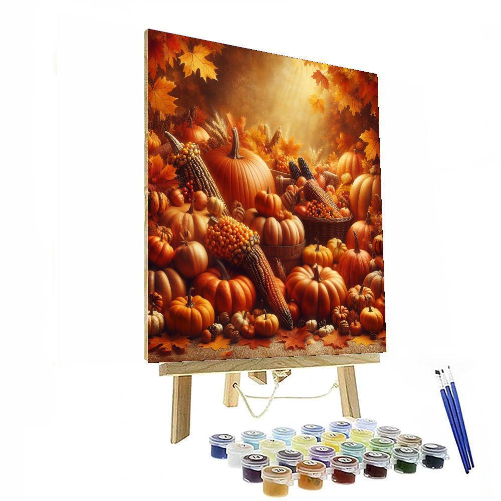 Harvest Festivities Delight DIY Paint By Numbers